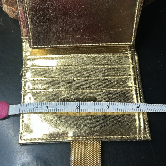 Whiting & Davis Set of Two Elegant Gold Sequin Women's Clutch Set - Picture 9 of 15